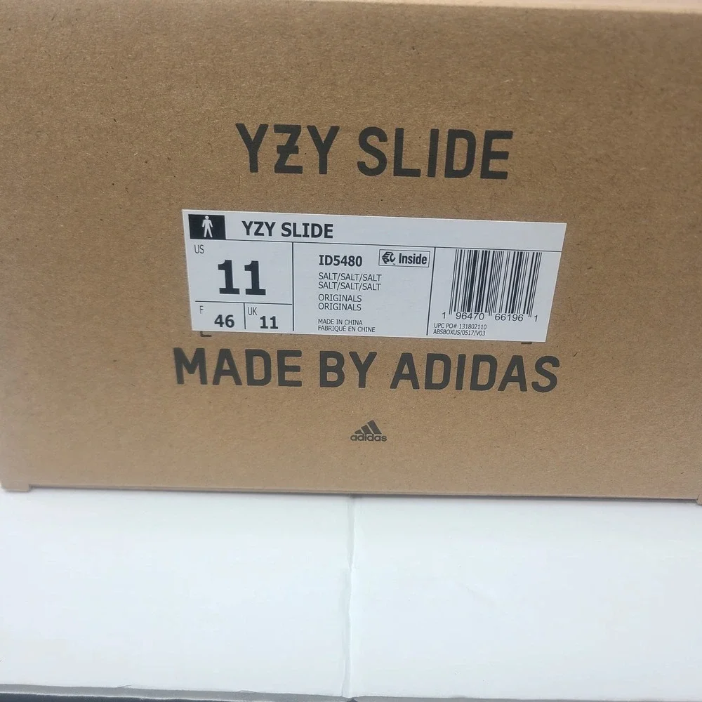 Adidas Yeezy Slide SALT ID5480 Unisex Slipper Sandal Size 11 Mens